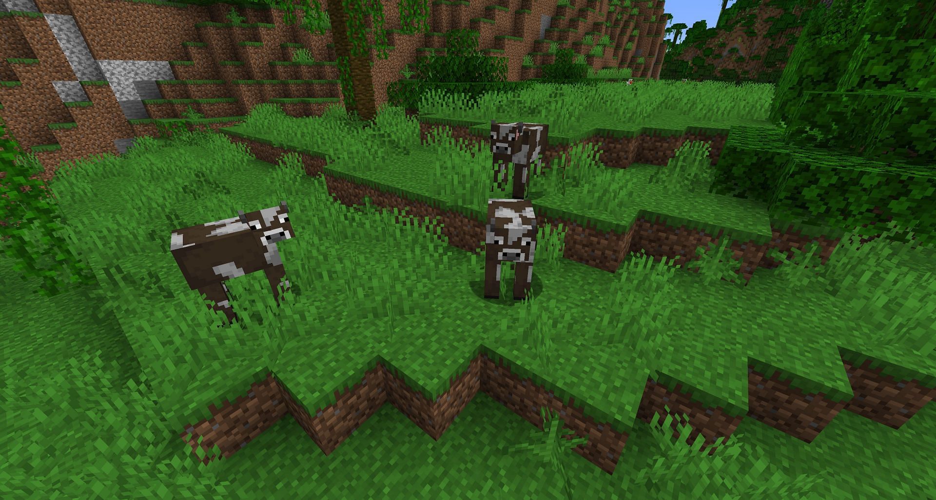 Getting 46 leather from random cows can take a very long time (Image via Mojang)