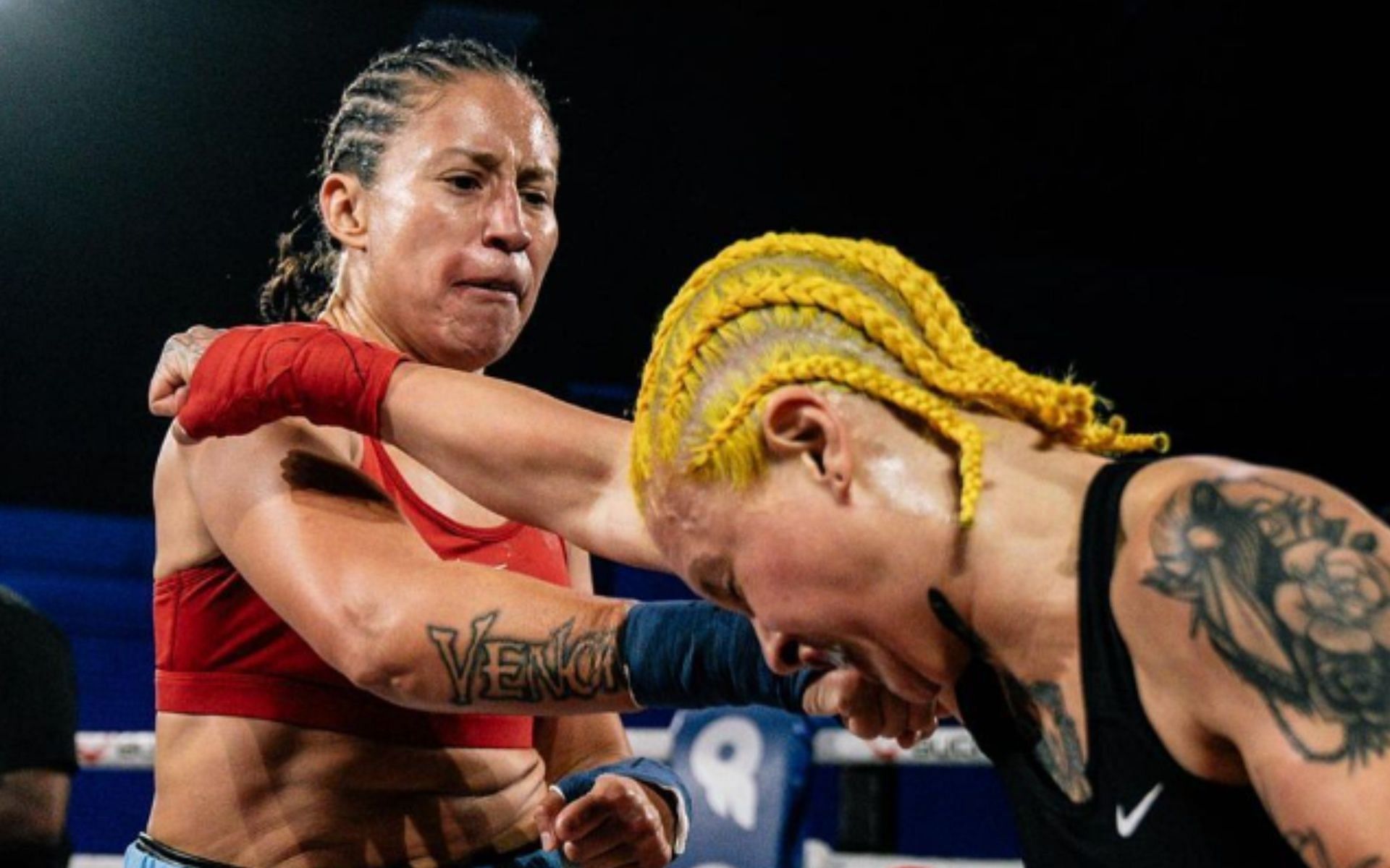 Rosalinda Rodriguez (L) will make her BKFC debut tomorrow. [Image via @the_real_venom_rodriguez on Instagram]