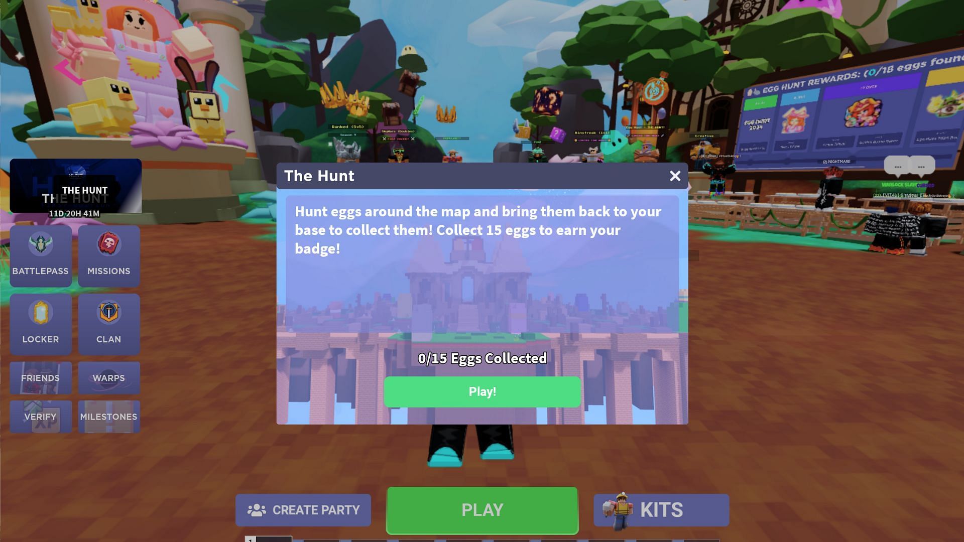 The Hunt event in the game (Image via Roblox)