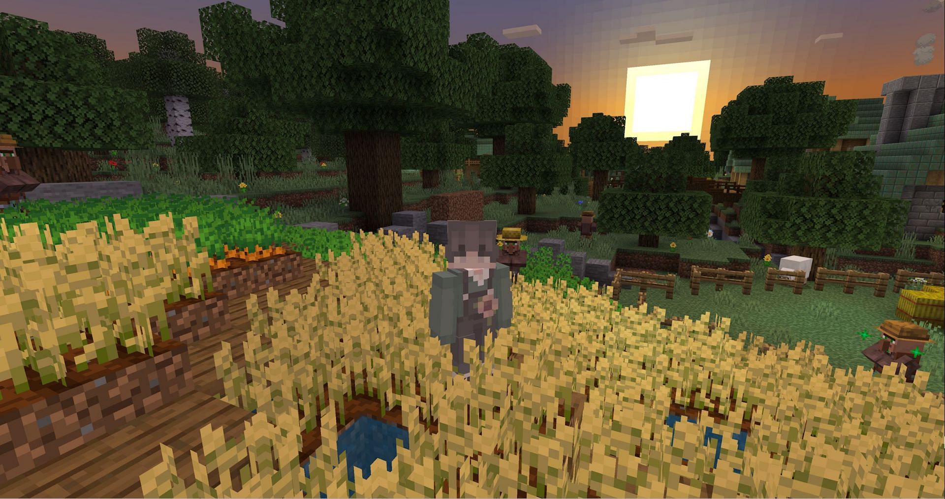 These cottagecore skins are sure to fit in with any farm build (Image via Mojang)