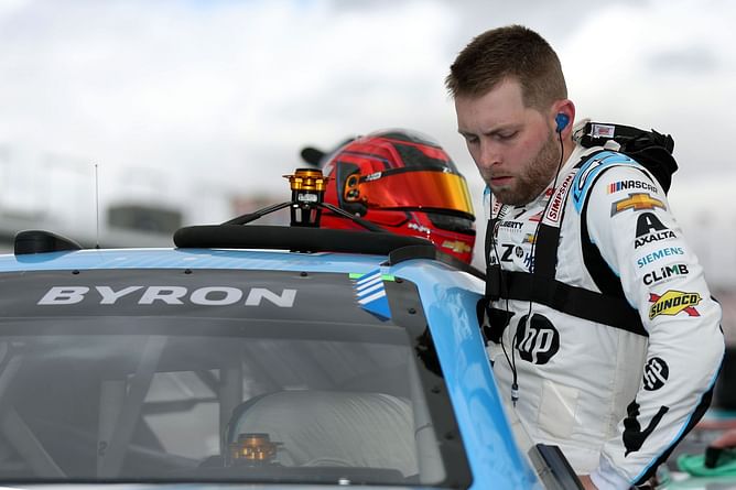 William Byron discusses his "biggest concern" after clinching pole position ahead of COTA Cup race