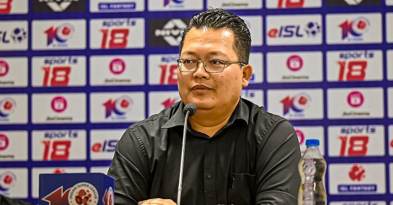 Hyderabad FC head coach Thangboi Singto. [ISL Media]