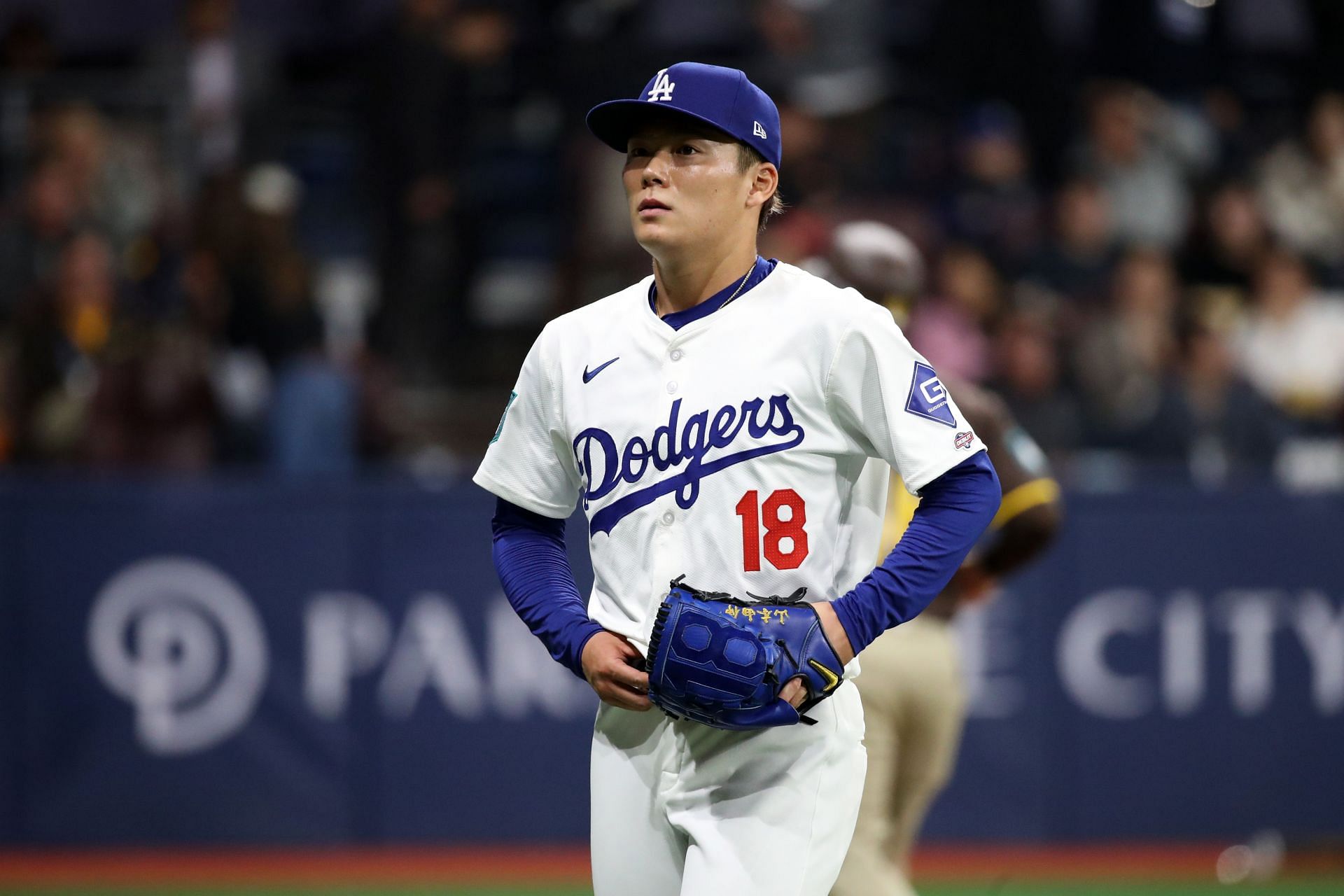 Yoshinobu Yamamoto struggled in his first start