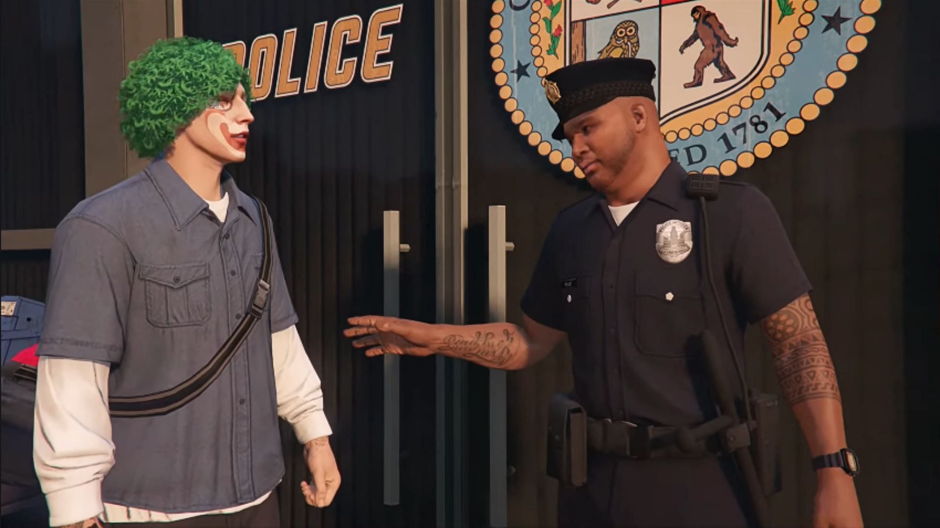 A shot from the Slush Fund introductory cutscene (Image via YouTube/TGG)