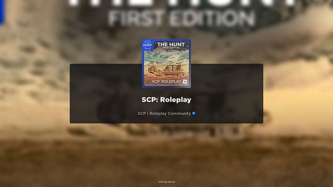 SCP: Roleplay Hunt 2024- Roblox The Hunt: First Edition