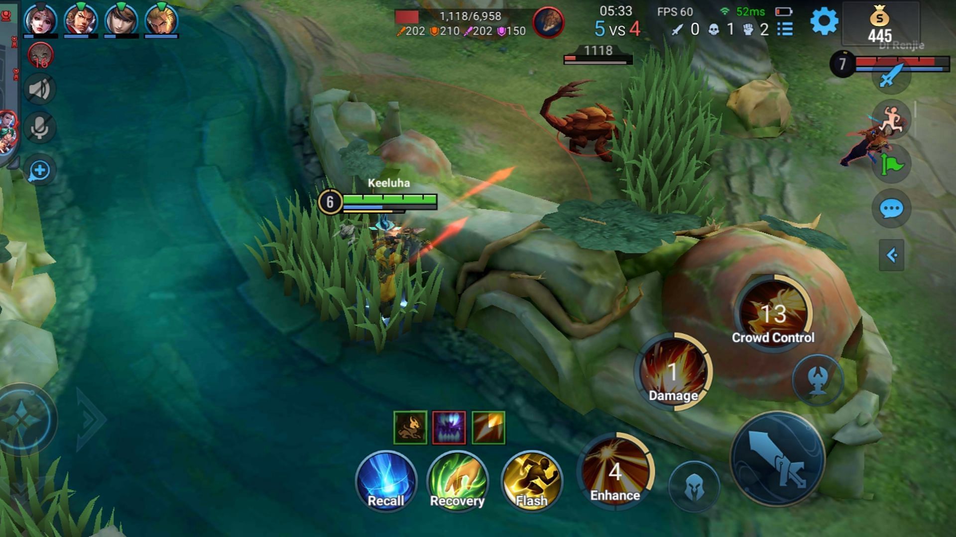 Take the enemy&#039;s Jungle quickly after winning a team fight. (Image via Level Infinite)