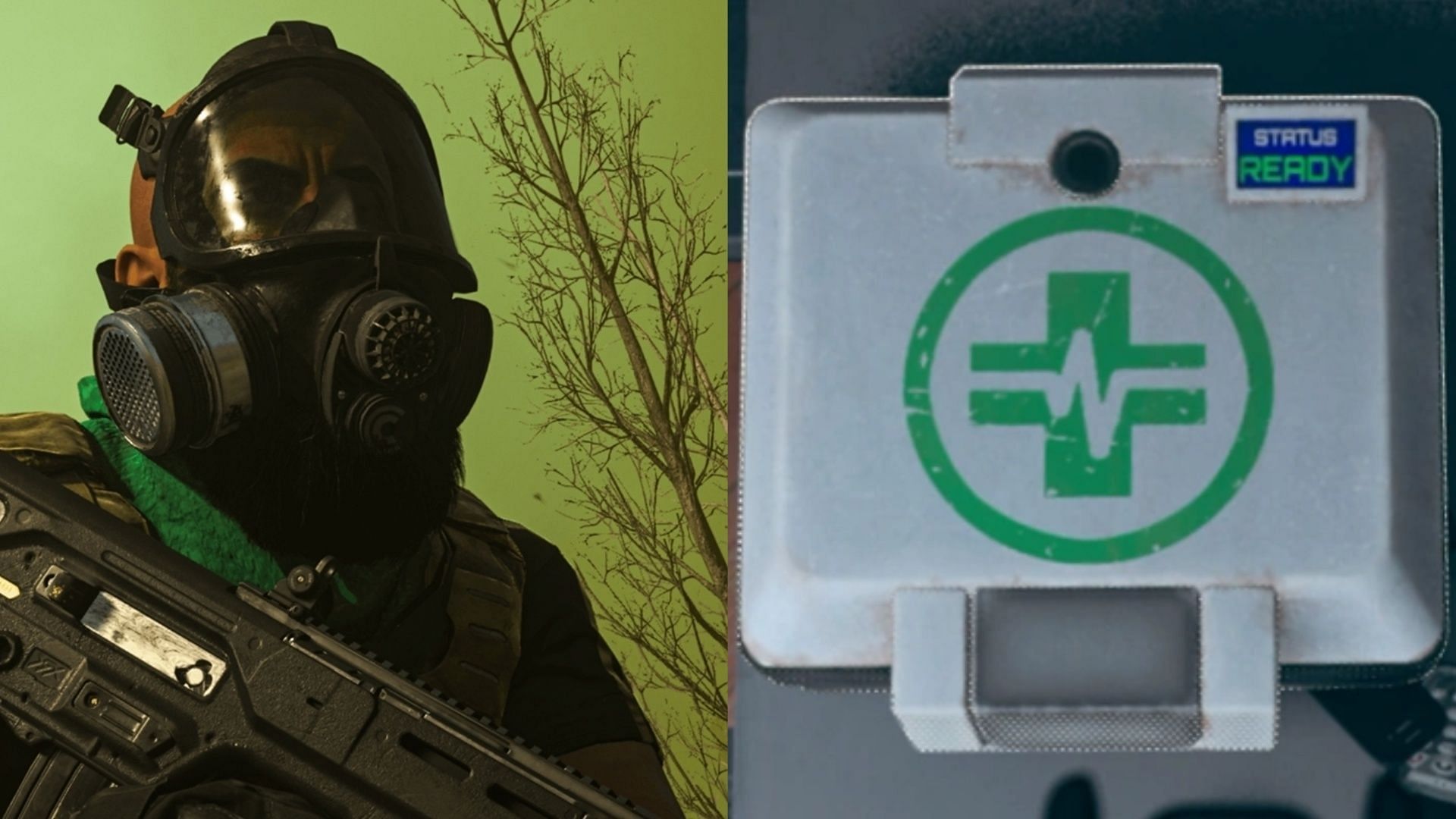 Gas Mask and Self Revive Kit are essentials in WZM (Images via Activision)