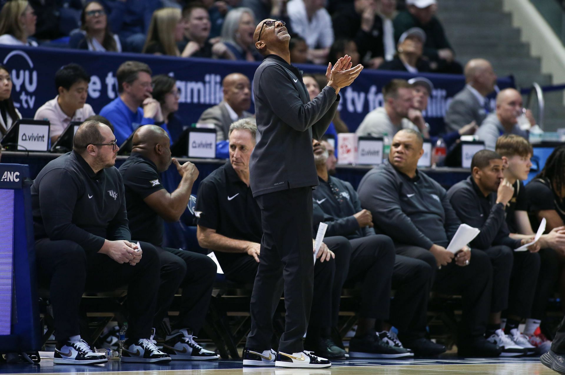 Coach Johnny Dawkins and UCF have struggled this year.