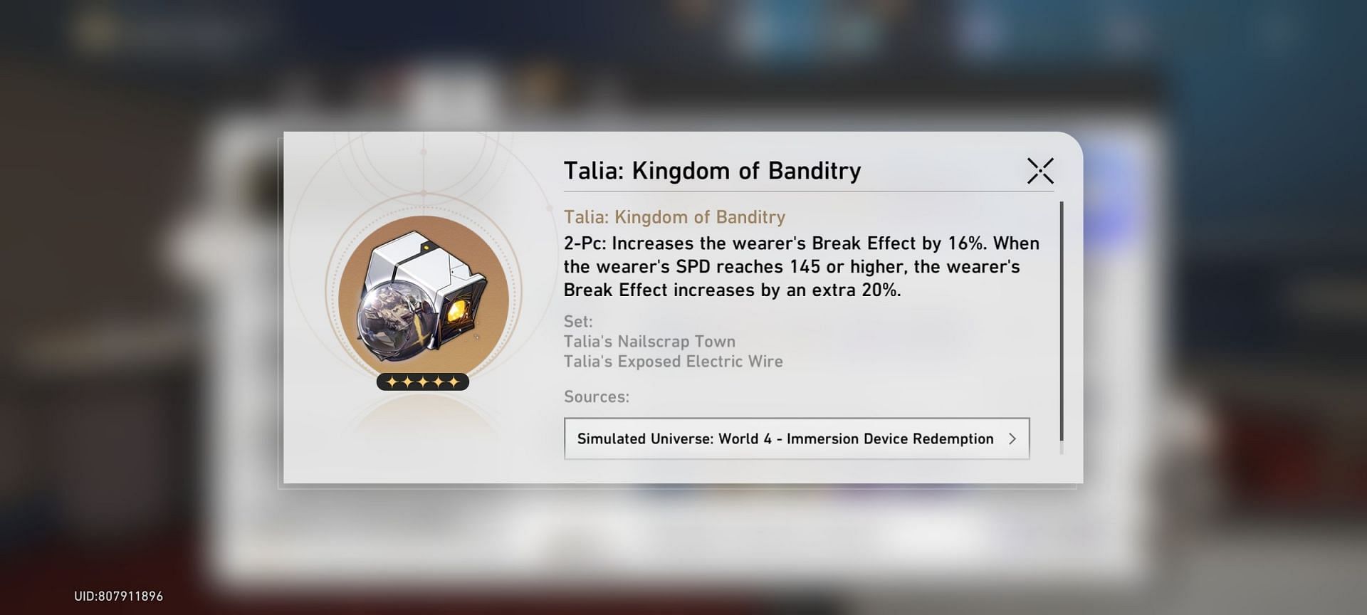 The best Ornament set is Talia: Kingdom of Banditry (Image via HoYoverse)