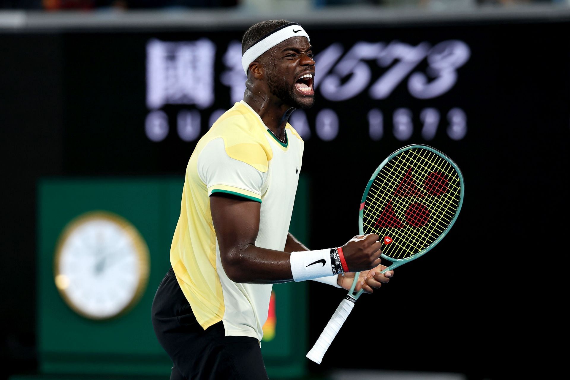 Frances Tiafoe at the 2024 Australian Open in Melbourne, Australia - Getty Images