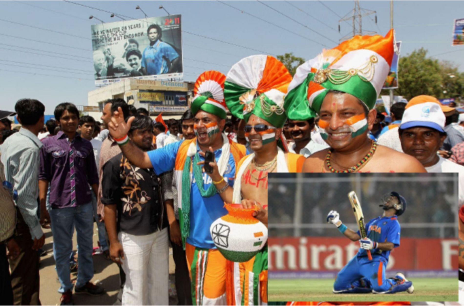 Indian fans celebrated their famous win over Australia at Ahmedabad