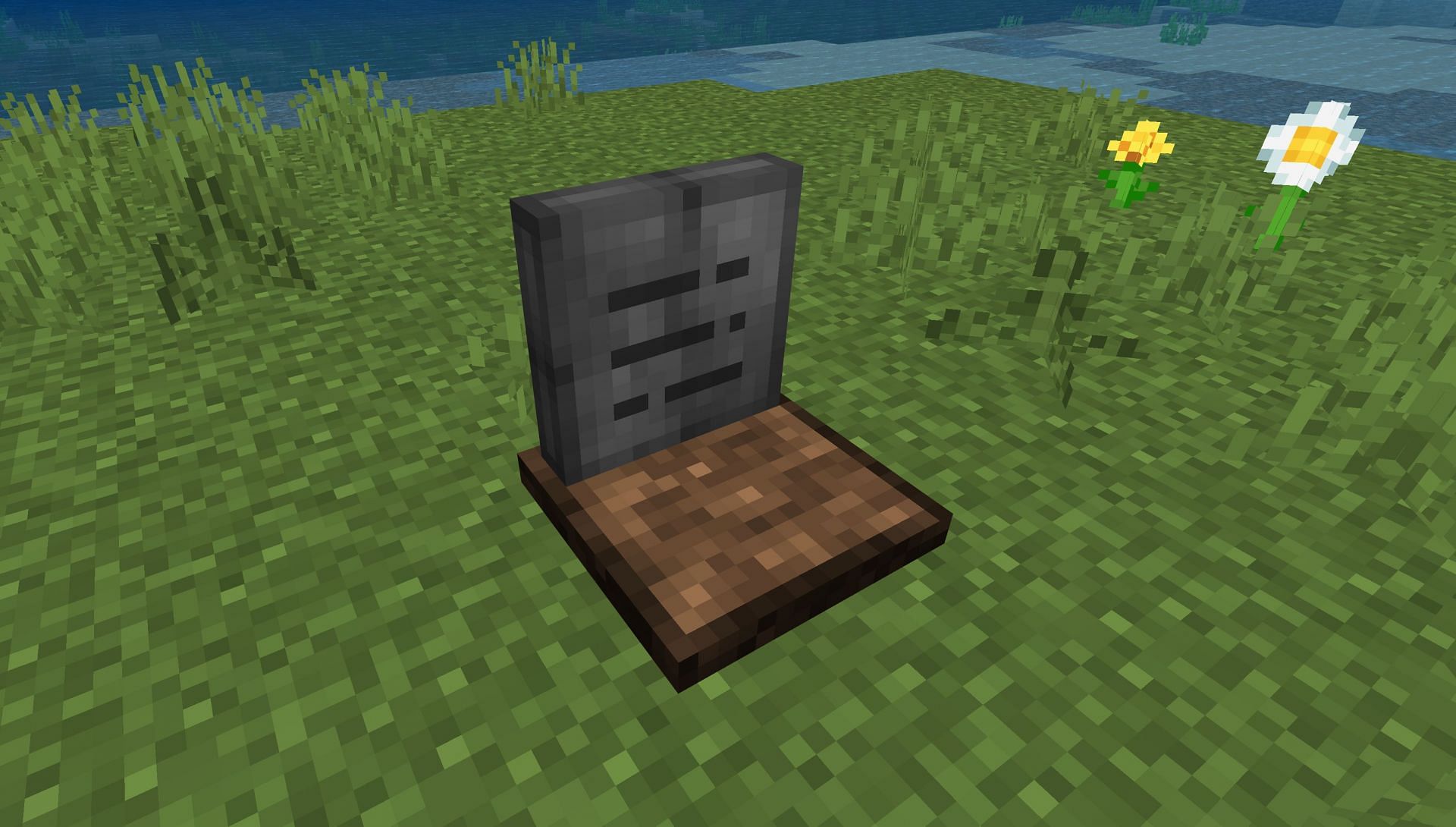 An example of a gravestone (Image via Mojang)