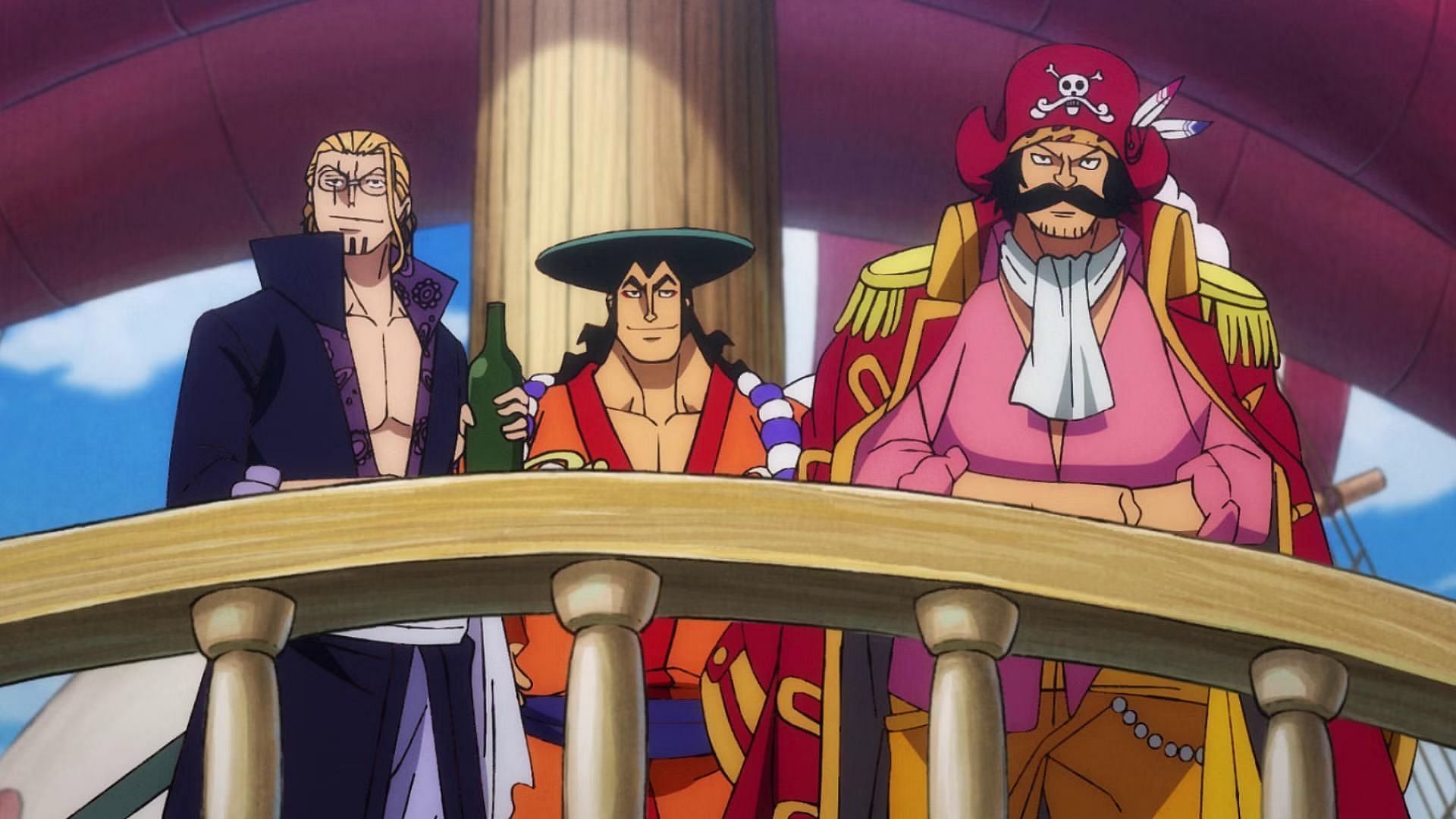 The Roger Pirates set sail to find the One Piece (Image via Toei Animation)