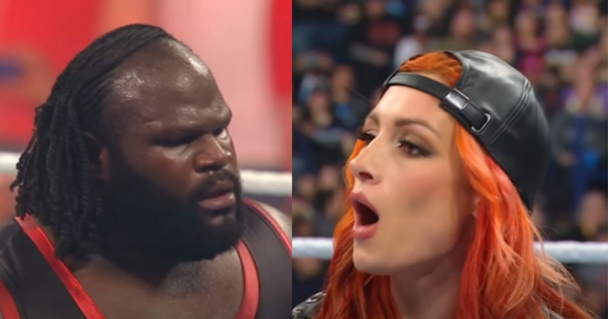 Mark Henry (left) and Becky Lynch (right) [Images via WWE YouTube]