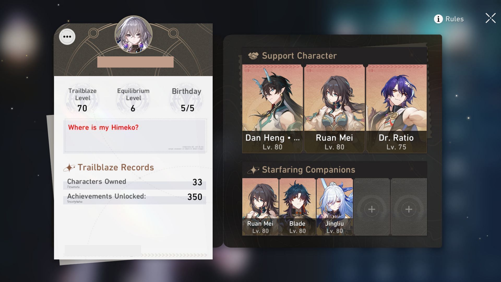 Image showing red bio in Honkai Star Rail