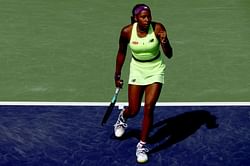 WATCH: Coco Gauff holds up special sign to commemorate her first win as a 20-year-old, mother Candi joins celebration with fun dance