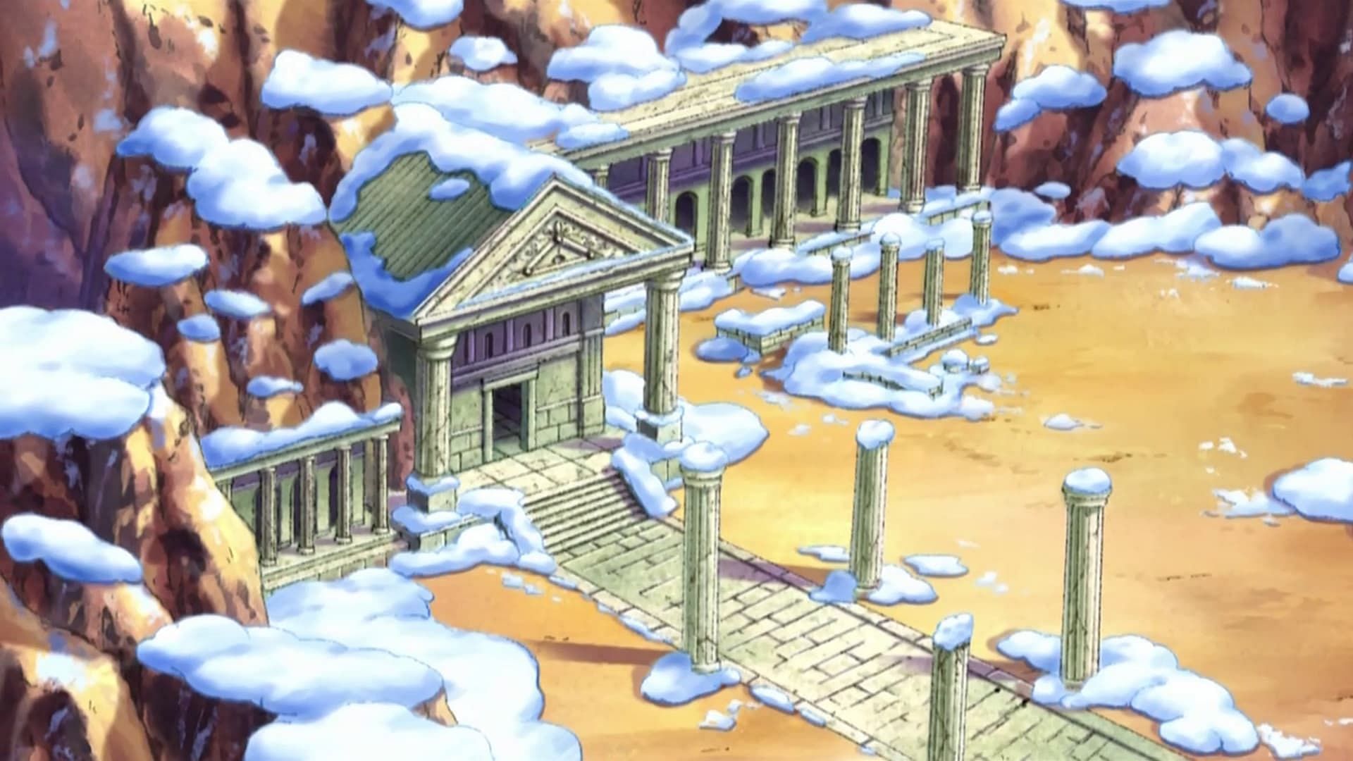 Snowpoint Temple in the anime (Image via The Pokemon Company)