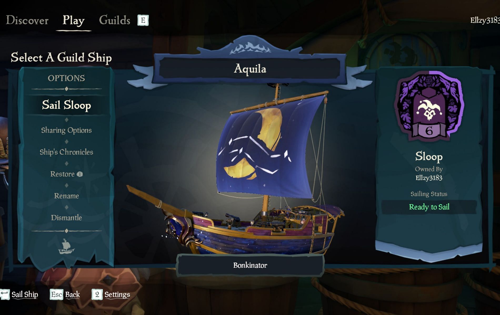 What are Captained Ships in Sea of Thieves.