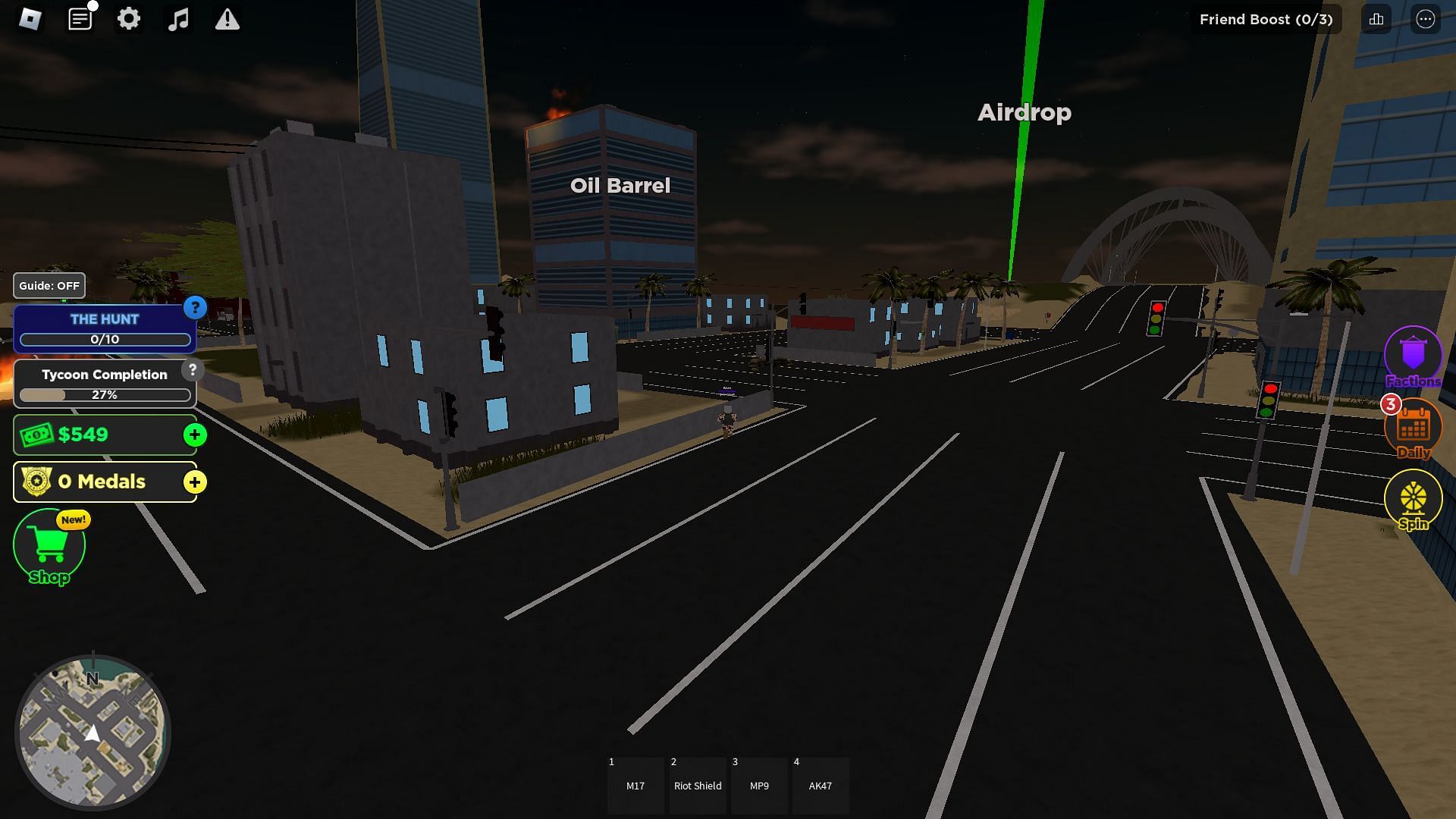 Searching the map for The Hunt crates (Image via Roblox)