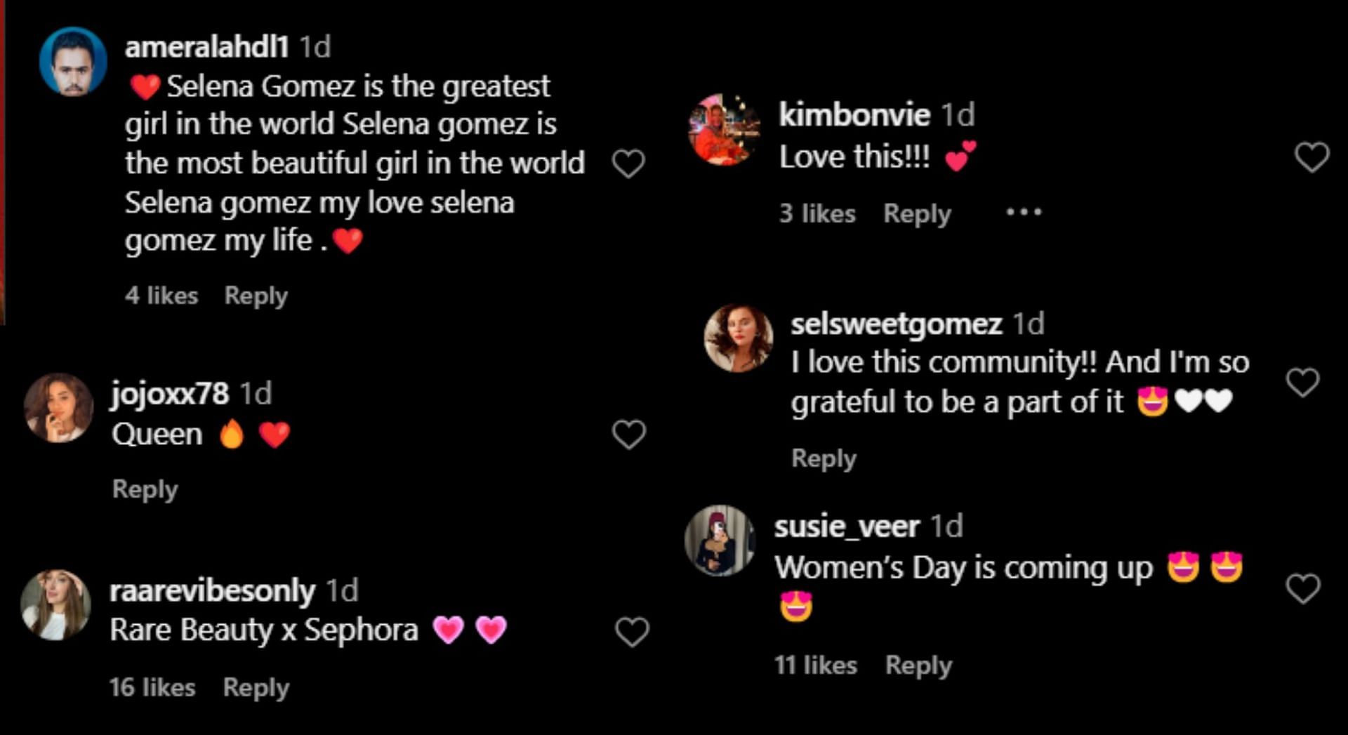 Fan reaction on Selena&#039;s look for Sephora campaign (Image via SportsKeeda)