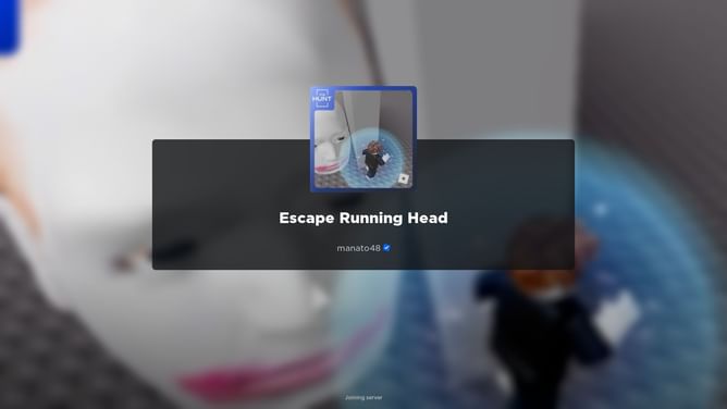 Escape Running Head- Roblox The Hunt: First Edition