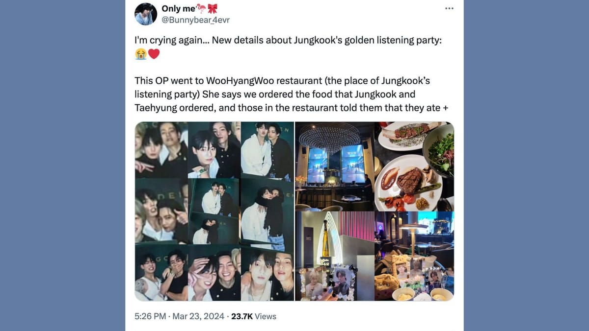 Woo Hyang Woo restaurant shares BTS Taehyung's special request for