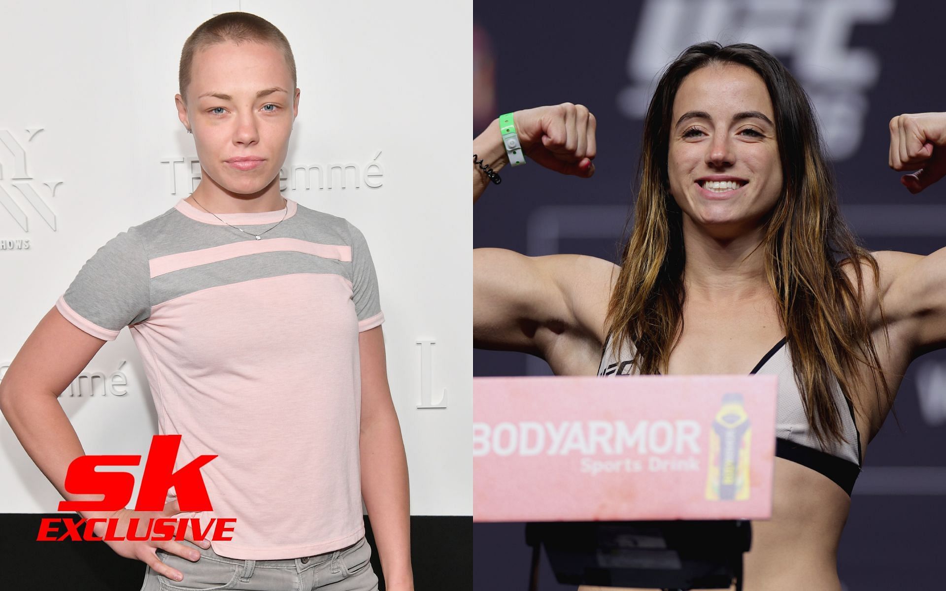 Maycee Barber (right) on history with Rose Namajunas (left) [Image via: Getty Images] 