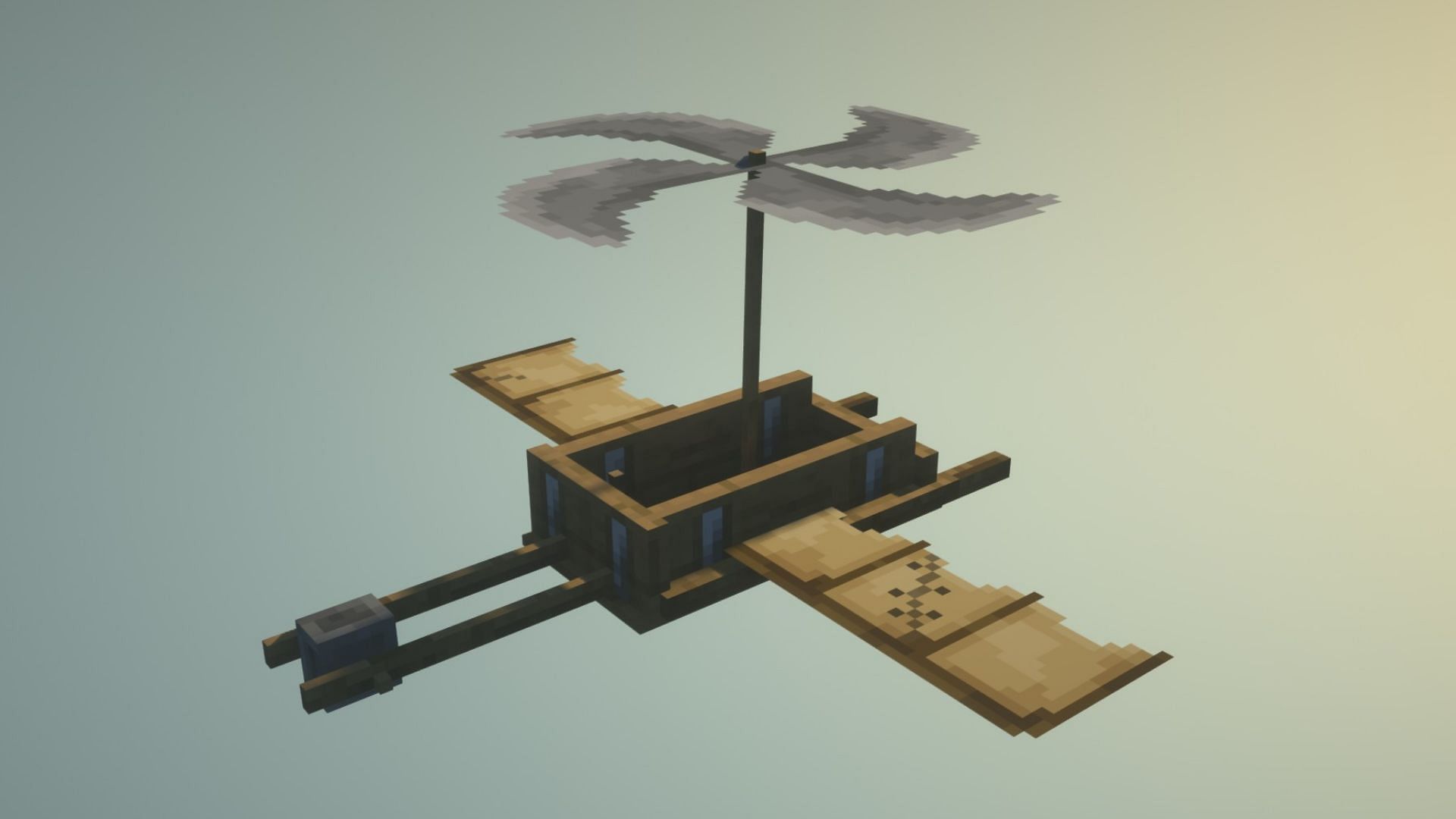 The gyrodyne plane in the mod (image via Curseforge)