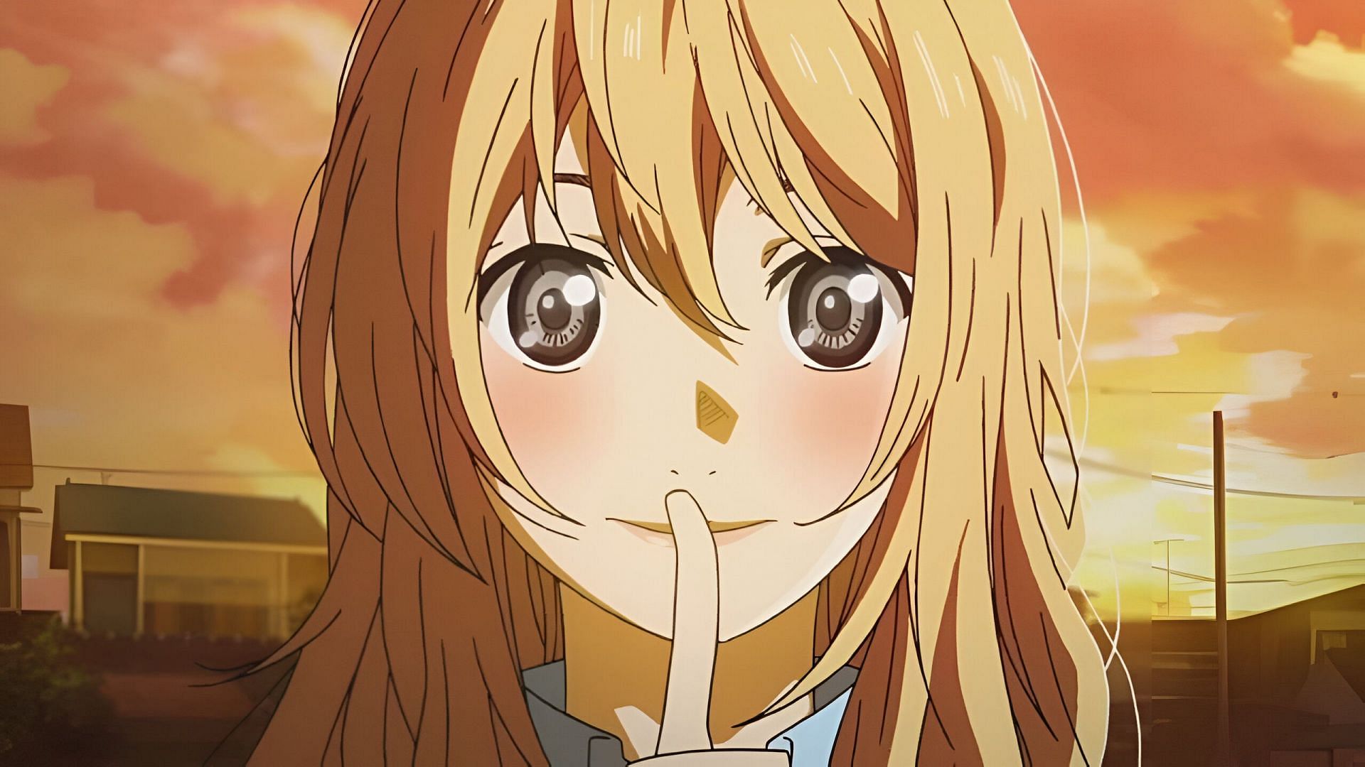 Kaori as seen in the anime (Image via A-1 Pictures)