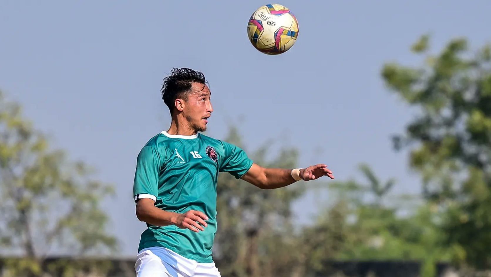 Rajasthan FC player during training session