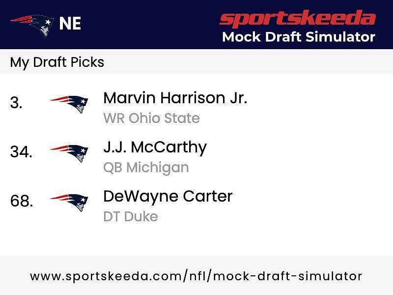 This is how the Patriots could draft the first three rounds