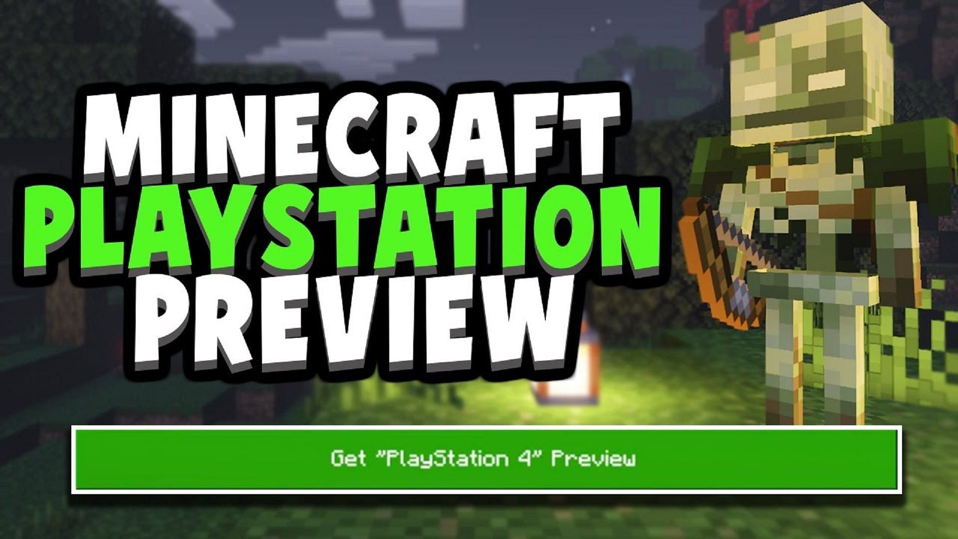 Minecraft Preview was recently introduced to PS4 consoles (Image via ECKOSOLDIER/YouTube)