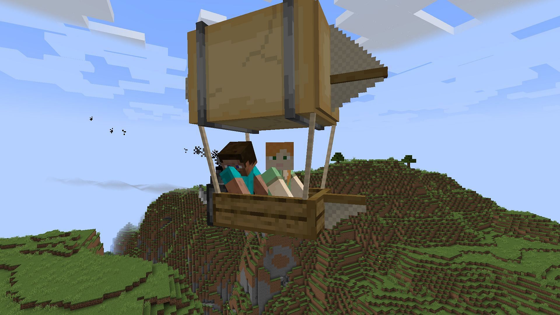 Immersive Aircraft introduces lore-friendly craftable flying machines to Minecraft (Image via Luke100000/Modrinth)