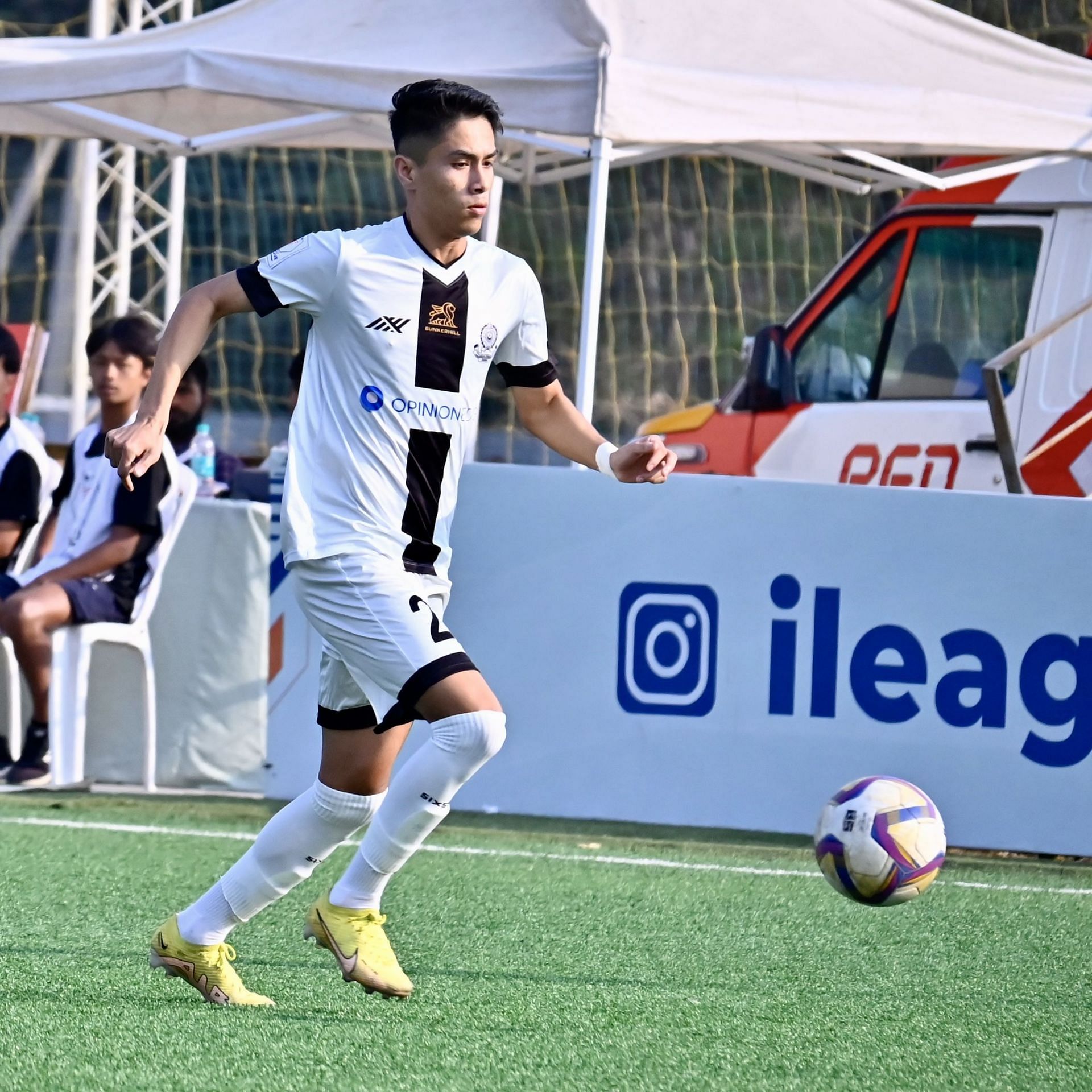 Bikash Singh in action for Mohammedan SC this season.