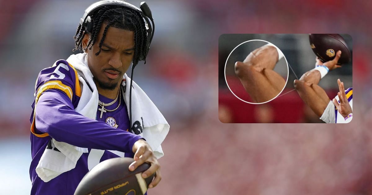 &ldquo;Stop the cap&rdquo;: 2023 Heisman winner Jayden Daniels drops bold statement amid speculations surrounding viral photo of his elbow