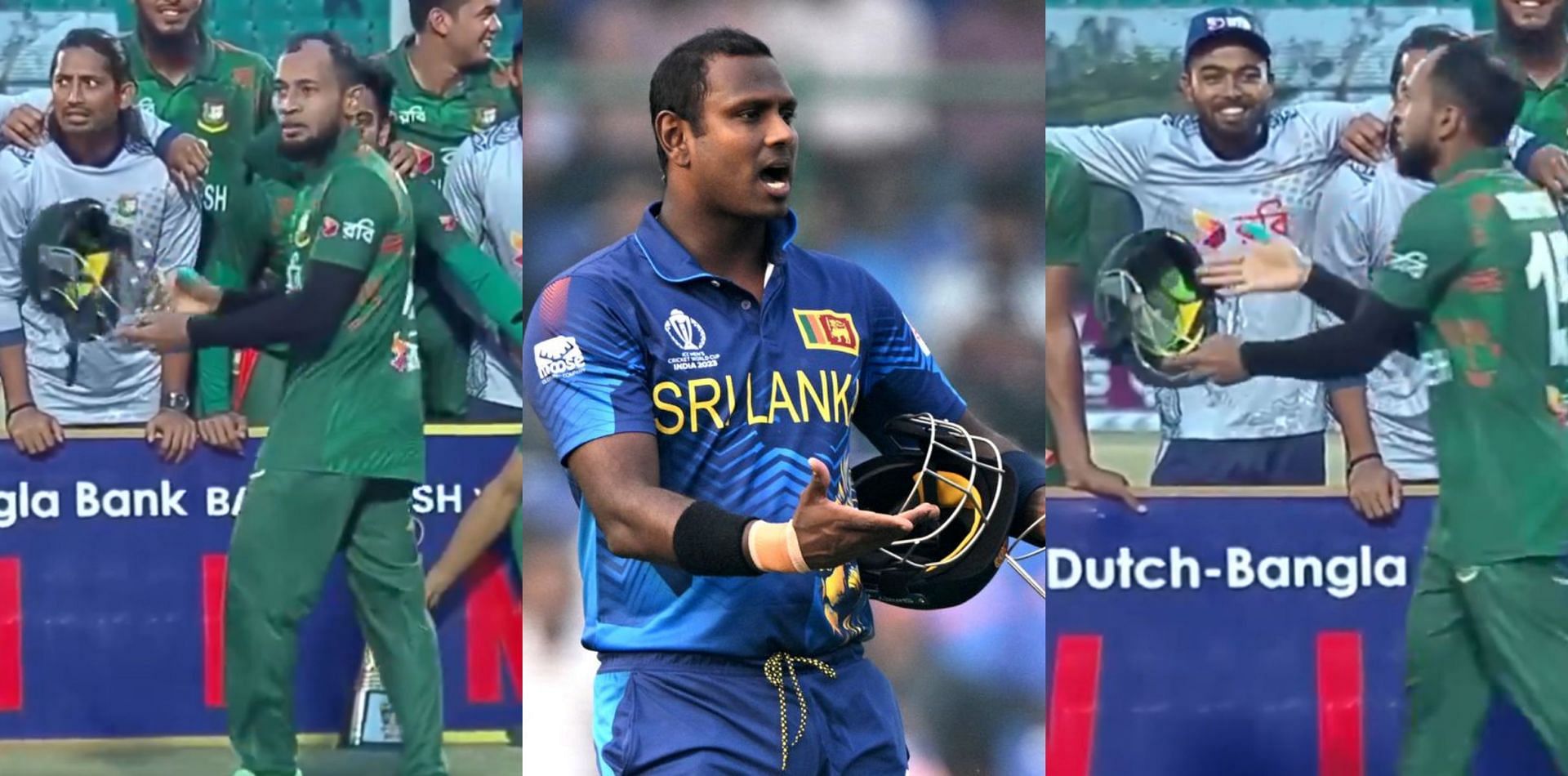 Bangladesh wicket-keeper batsman Mushfiqur Rahim mocked Sri Lankan all-rounder Angelo Mathews during the presentation ceremony upon winning the ODI series 2-1 against Sri Lanka at Chattogram on Monday