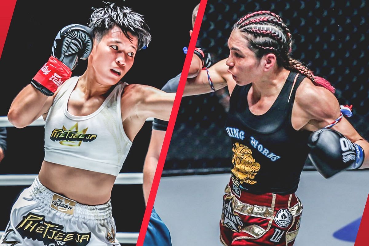 Phetjeeja (Left) faces Janet Todd (Right) at ONE Friday Fights 58