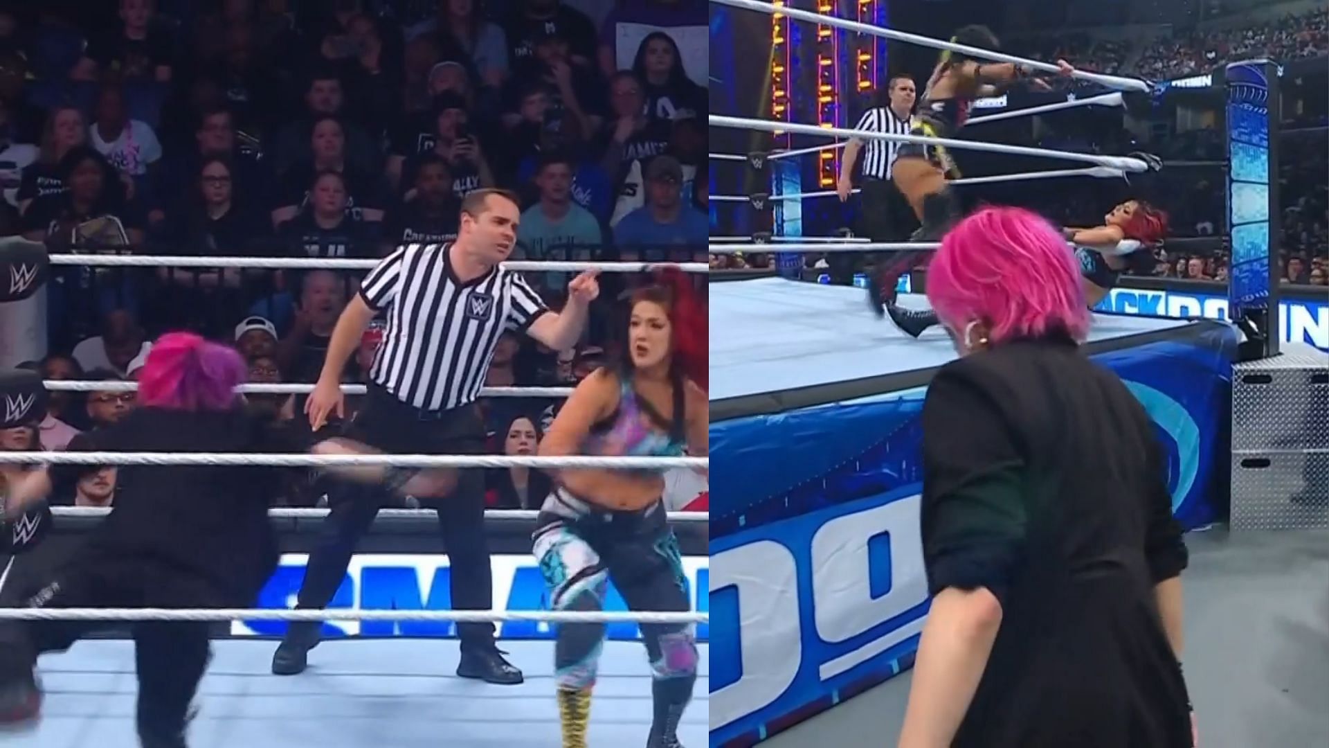 Potential moment Asuka was injured on WWE SmackDown