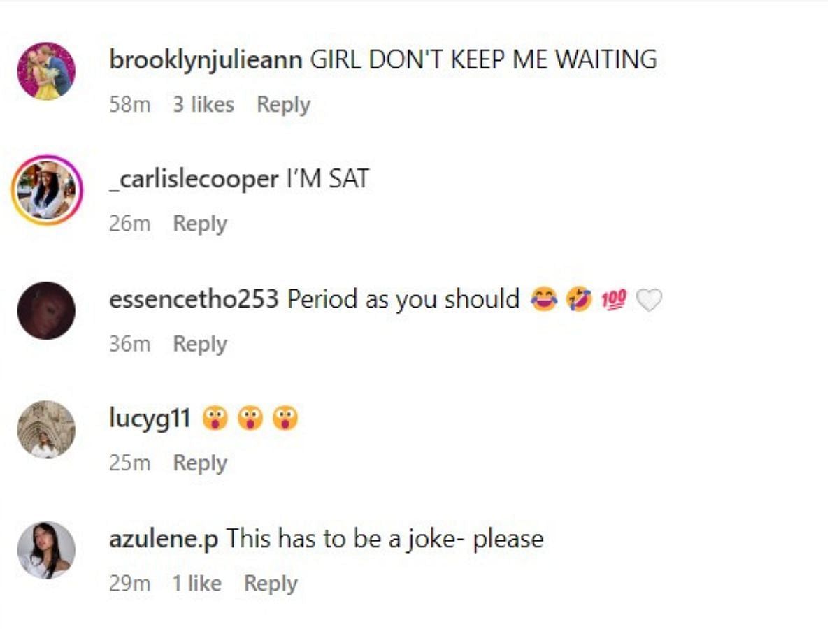 Fans react to Brittany and Kenneth&#039;s video (Image via Instagram/@brittanymills123)