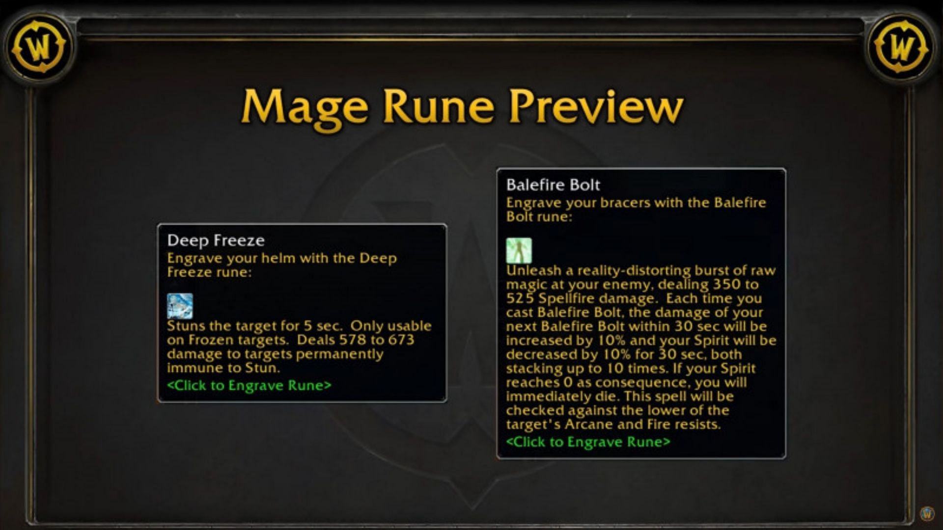 New runes for Mage in WoW Classic SoD Phase 3 (Image via Blizzard Entertainment)