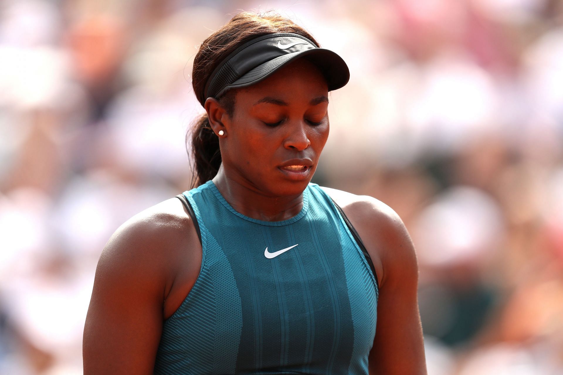 Sloane Stephens at the 2018 French Open -