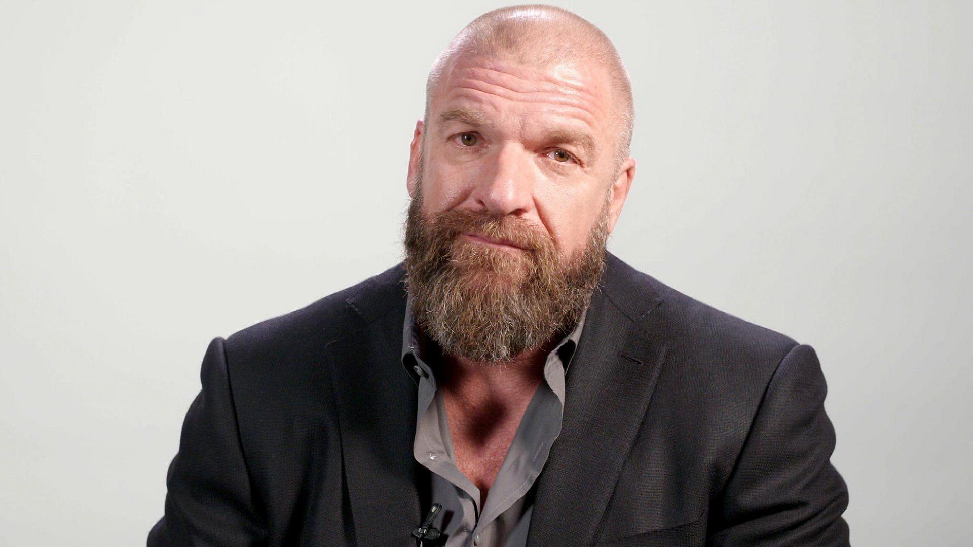 WWE Chief Content Officer Triple H aka Paul Levesque speaks to the fans