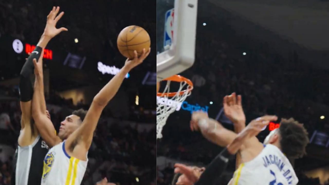 The Golden State Warriors play-by-play commentator had a wild comment after Trayce Jackson-Davis posterized San Antonio Spurs defensive ace Victor Wembanyama.