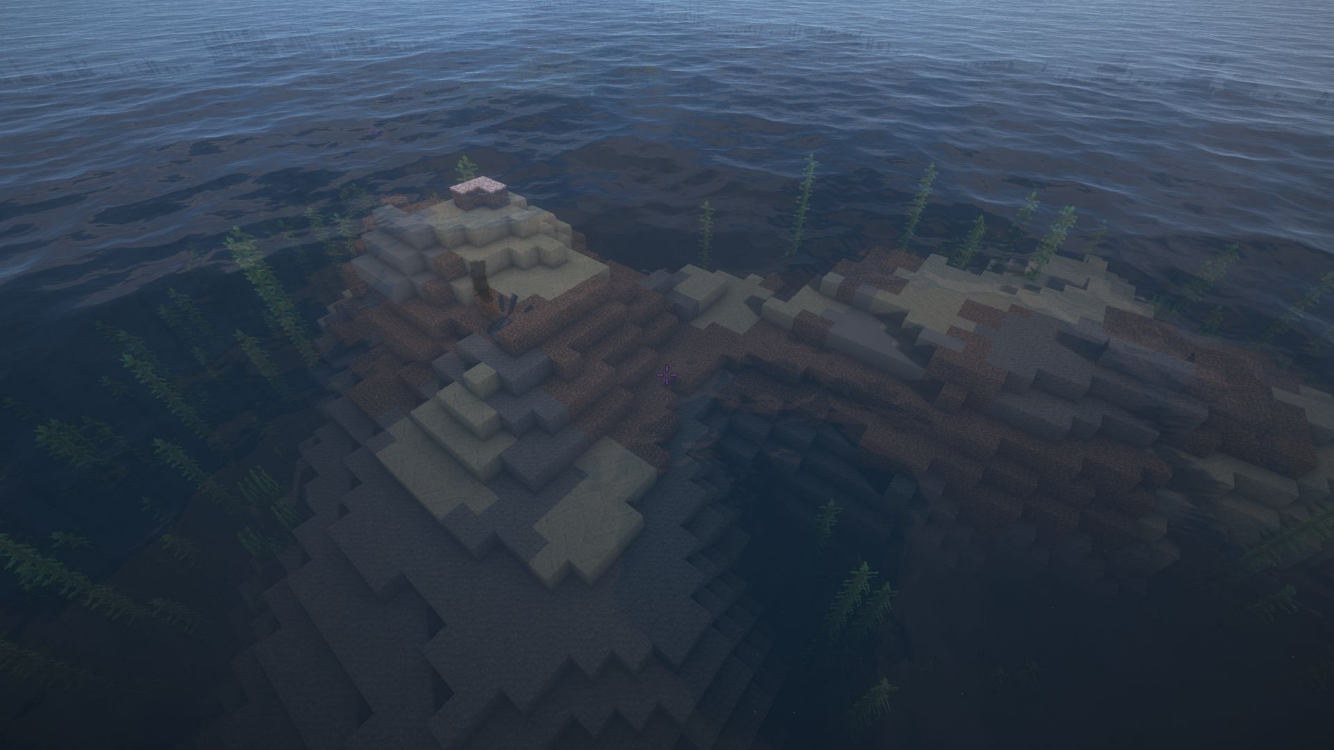 This mushroom island might as well not even be an island (Image via Mojang)