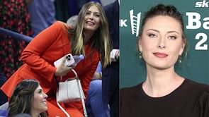 In pictures: Maria Sharapova dazzles in sophisticated all-black ensemble at the premiere of 'Apples Never Fall' TV show