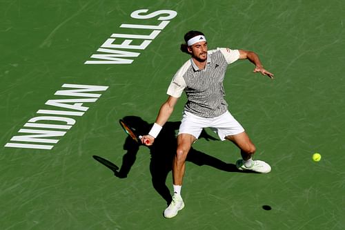 Stefanos Tsitsipas at the 2024 BNP Paribas Open 2024.