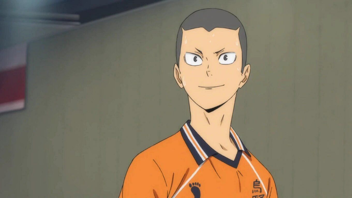 Tanaka in the anime (Image via Production I.G.).