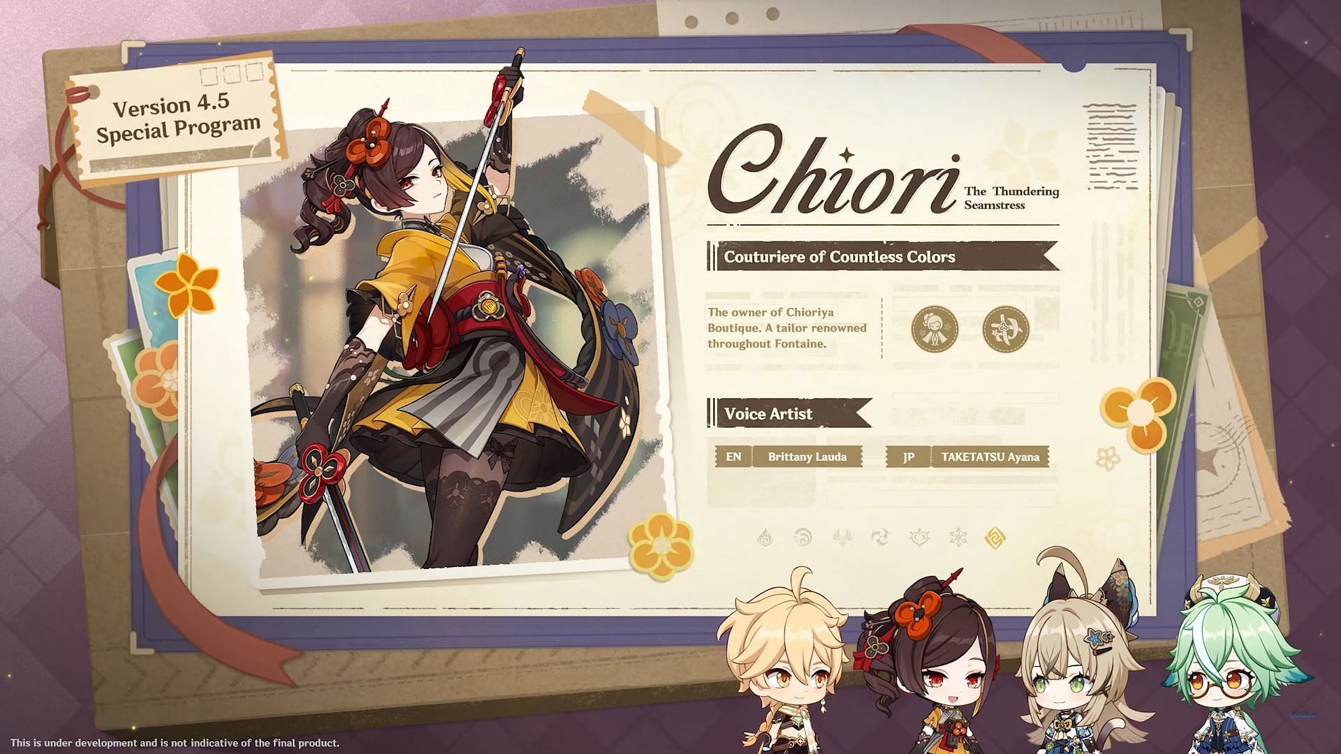 Chiori voice actors (Image via HoYoverse)