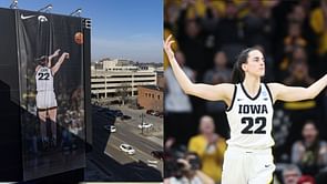 IN PHOTOS: Caitlin Clark’s legacy immortalized by Iowa with a banner unveiling ahead of Hawkeyes’ Senior Day