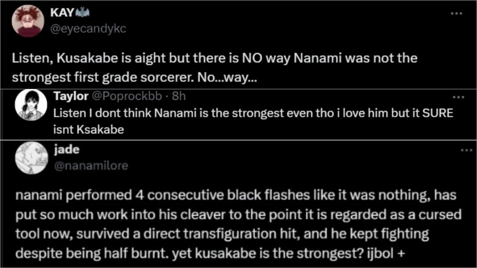 Fans believe that Nanami should be the strongest Grade One sorcerer (image via Sportskeeda)